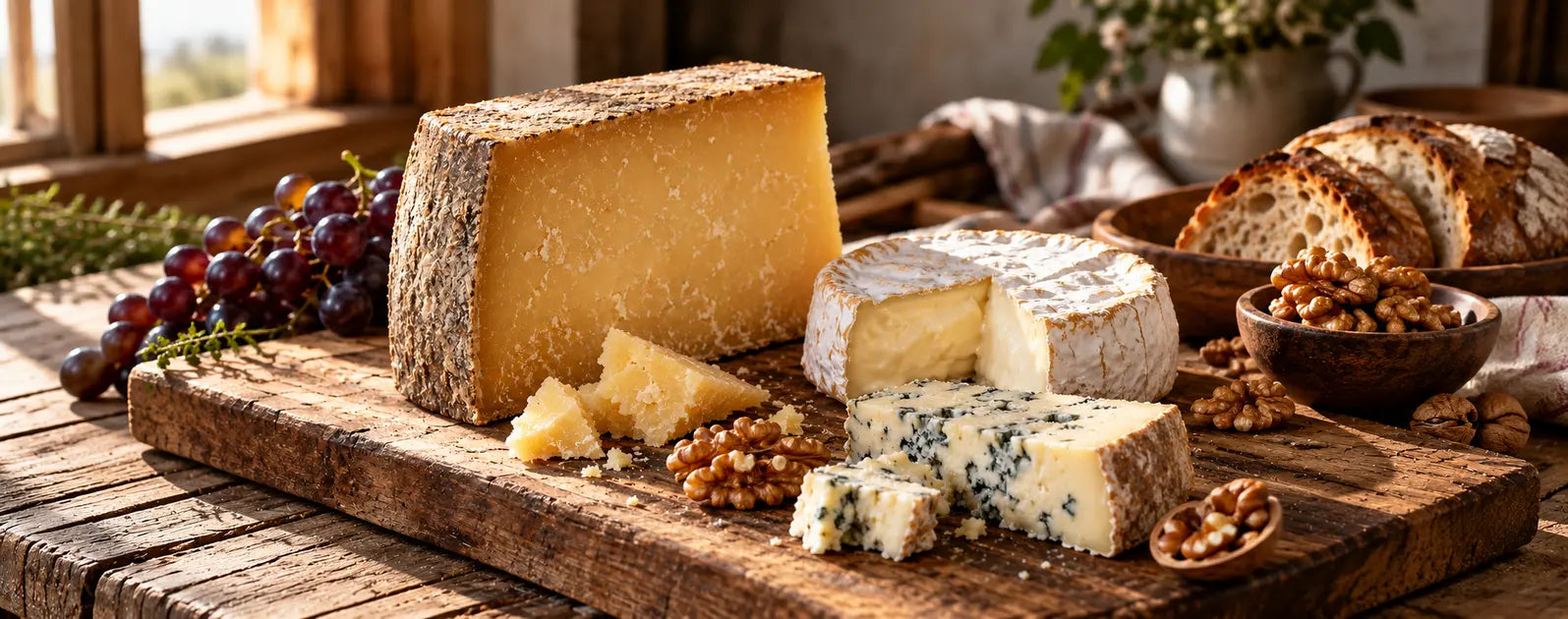 The French Comté cheese panoramic banner