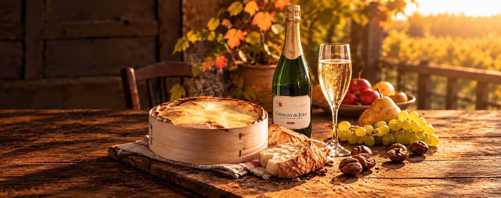 Mont d’Or with H. Clavelin Crémant du Jura