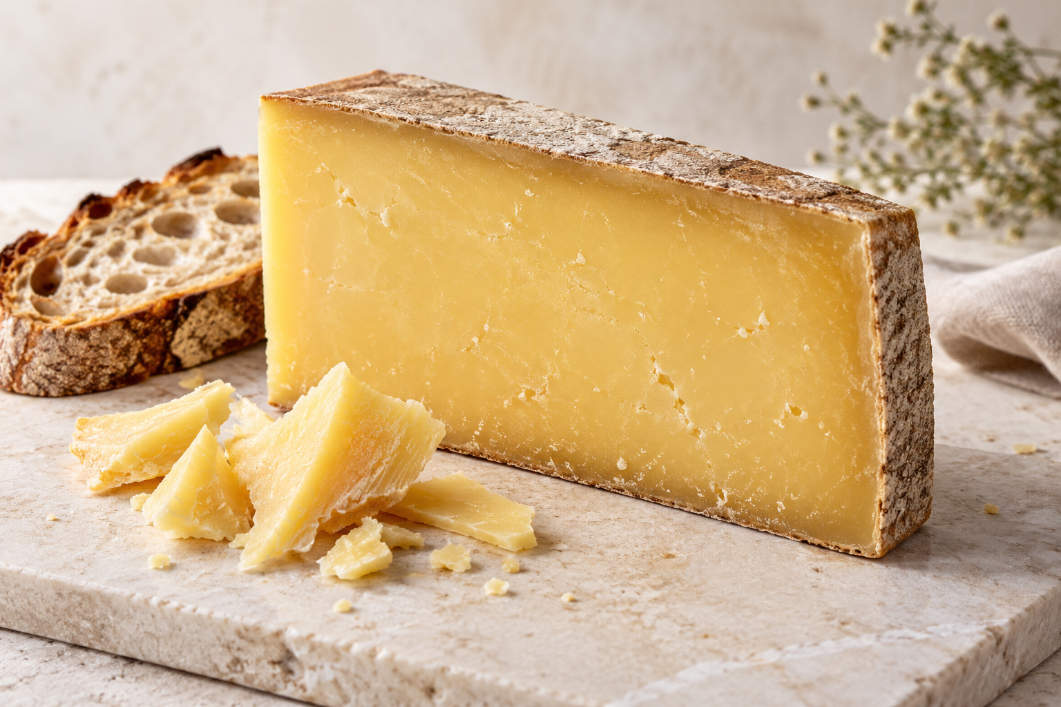 Modern French cheese editorial — comte