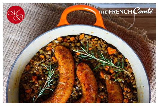 Saucisse Montbelliard Lentilles Puy AOP