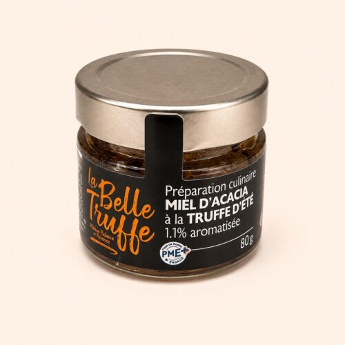 Acacia Honey with Black Summer Truffle 1.1% - Tuber Aestivum flavoured 80g Jar