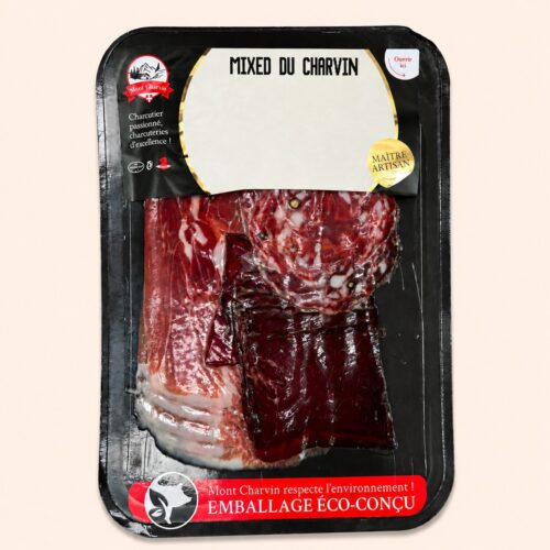 Platter mixed Du Charvin: Coeur de Jambon, Saucisson Sec, Tavaillon