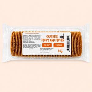 Crackers Poppy and Pepper 95g